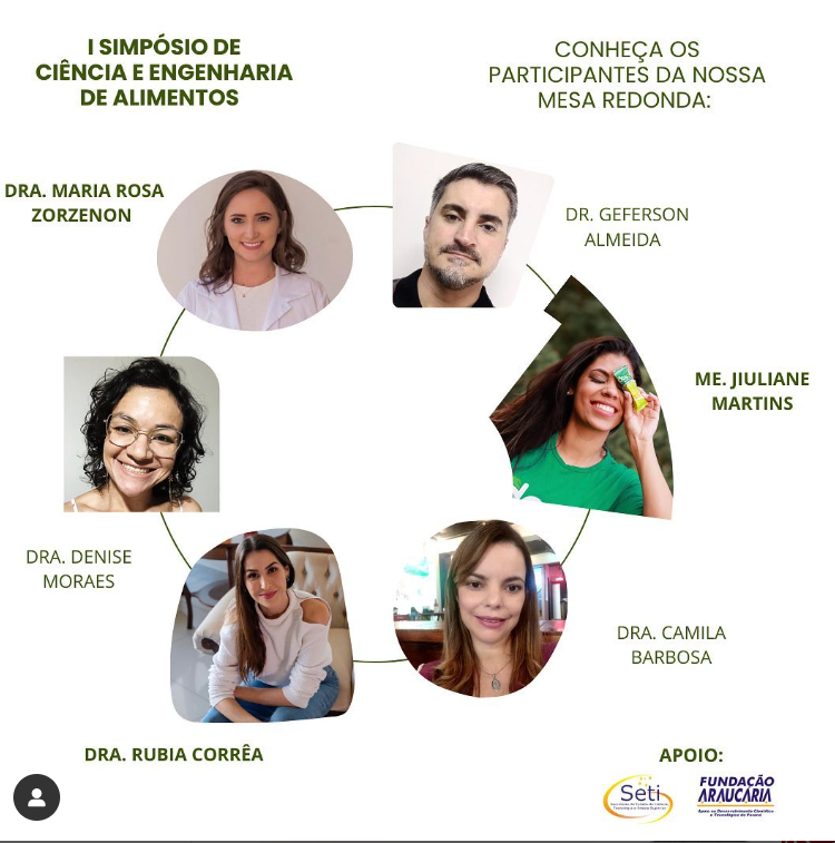 mesa redonda I Semana de Ciência e Engenharia de alimentos